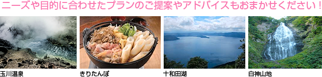 ニーズや目的に合わせたプランのご提案やアドバイスもおまかせください。